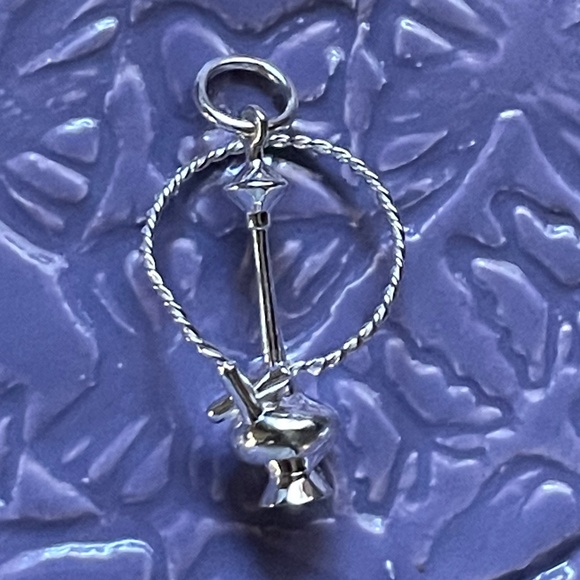 Jet Set Candy Hookah Charm 925 Sterling Silver - Picture 9 of 9